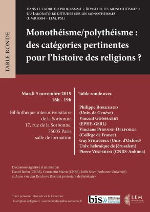 Polythéisme et monothéisme, des catégories pertinentes pour l'histoire des religions ?